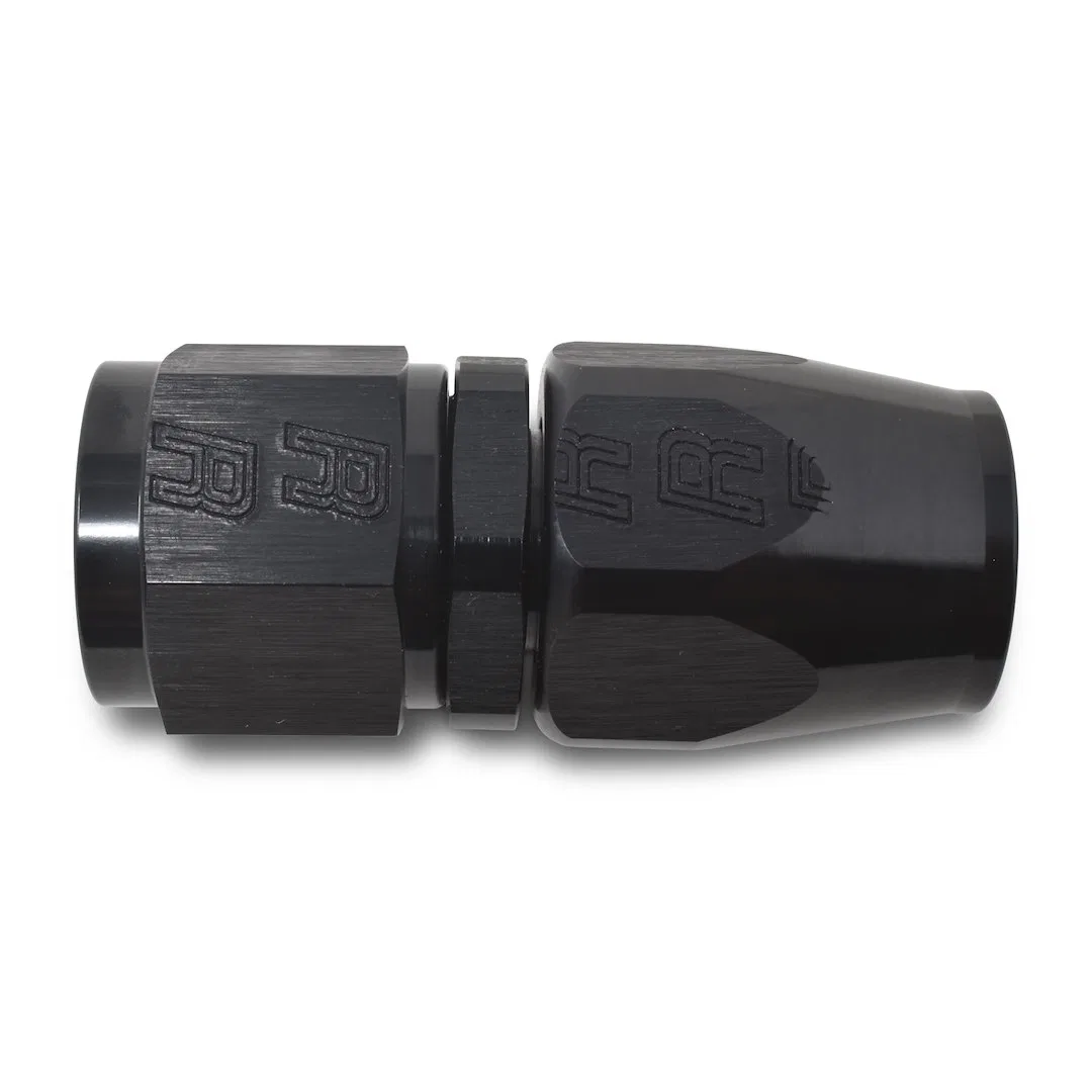 610055 – RUSSELL/EDEL Hose End Fitting, -12 AN Hose -12 AN Outlet Straight Anodized Black Aluminum Single